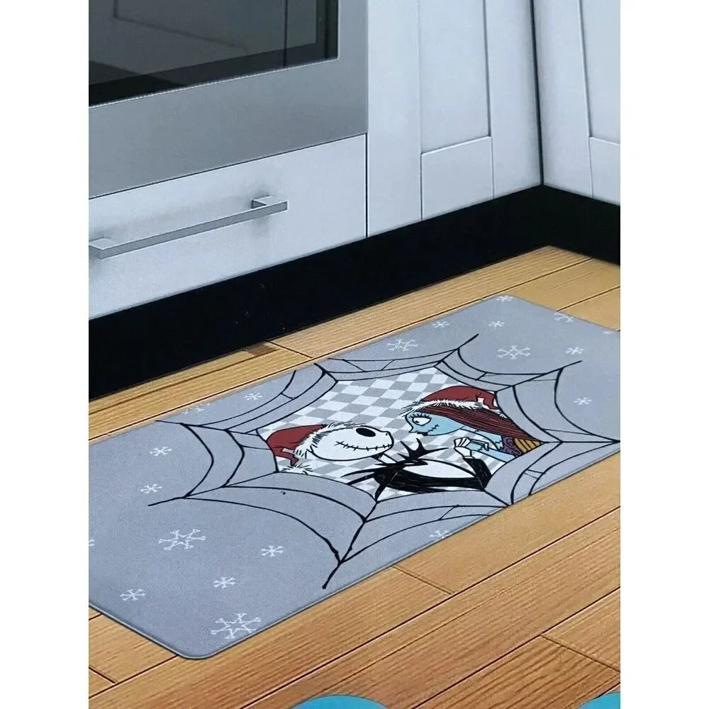 NIGHTMARE BEFORE CHRISTMAS Jack And Sally‎ Santa Anti Fatigue Kitchen Mat 18x30”